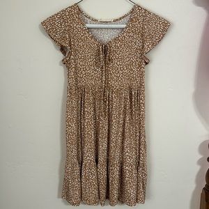 Women’s small cheetah dress, never worn